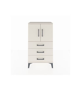 Arges Komodin 2 Raflı 3 Çekmeceli 2 Kapaklı 60x30x106 Aytaşı-Aytaşı