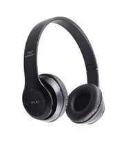 P47 Katlanalabilir Bluetooth 4.2+EDR Kulak Üstü Kulaklık Siyah