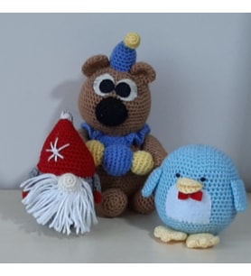 Amigurumi Oyuncak Ayıcıklar Uyku Bebekleri mavi