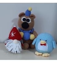 Amigurumi Oyuncak Ayıcıklar Uyku Bebekleri mavi (Karışık)