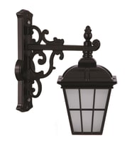AVONNI BAP-68046-BSY-M2-OP Siyah Boyalı Dış Mekan Aydınlatma E27 Aluminyum Cam 40x23cm