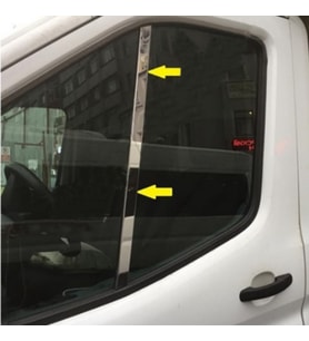 Ford Transit Krom Kelebek Cam Direği 2014 Sonrası 2 Parça P.Çelik