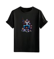 Animasyon Görselli  Unisex (Tshirt) Tişört (Siyah)