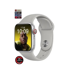 Watch 9 Pro Plus Multi Uyumlu Titanyum Vidalı Kasa Pusulalı 45mm Kilitli Çift Kordonlu Akıllı Saat (Gri)
