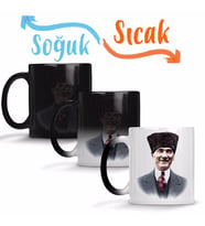 Mustafa Kemal Atatürk 06 Sihirli Kupa Bardak Porselen