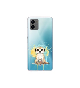 Vivo Y15S ile Uyumlu Splash Mirket Tasarımlı Şeffaf Silikon Kılıf