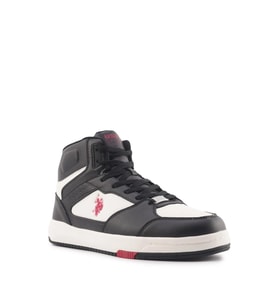  U.s. Polo Assn. Presto Hı 3Pr Siyah-Beyaz Erkek Spor Ayakkabı (Siyah - Beyaz)
