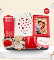 Kişiye Özel Çelik Termos & Çerçeve & Çanta & Kupa & Ayıcık & Mum Hediye Seti