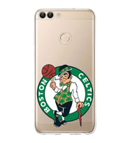 Huawei P Smart 2018 Uyumlu Kapak Boston Celtics Tasarımlı Şeffaf Silikon Kılıf