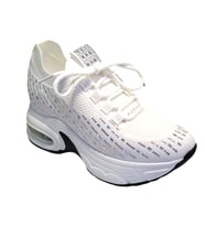 Guja 25y300-20 Kadın Taşlı Gizli Ökçeli Sneaker Ayakkabı (Beyaz)