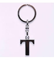 METALİK KROM VE HARF ANAHTARLIK-(T HARFİ)ANAH38