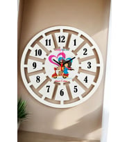 Sevgiliye Hediye Duvar Saati 40cm 014 (Beyaz)