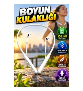 FUBAR Boyun Askılı Kablosuz Bluetooth Kulaklık – 100 Saat Batarya