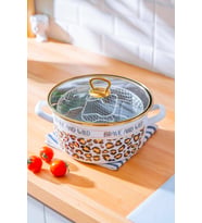 Emaye Kızartma Tenceresi 22 cm, Dayanıklı ve Şık Tasarım