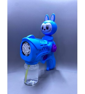 Karakterli Köpük Tabancası Büyük Boy Mega Işıklı Pilli Otomatik Baloncuk Makinesi Bubble Gun Sürekli Baloncuk Çıkar
