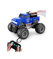 Rc Pickup Truck Duman Atan Işıklı Uzaktan Kumandalı Araba 1:16 (Mavi)