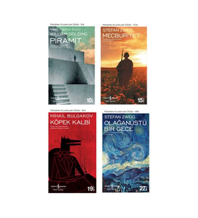 Piramit + Mecburiyet + Olağanüstü Bir Gece + Köpek Kalbi- 4 Kitap Set - Iş Bankası Özel Set