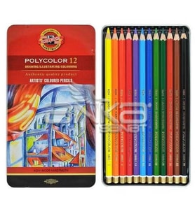 Koh-i-Noor Polycolor Kuru Boya Kalemi 12li Set