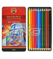 Koh-i-Noor Polycolor Kuru Boya Kalemi 12li Set