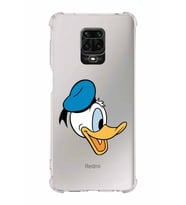 Xiaomi Redmi Note 9 Pro Köşe Korumalı Antişok Kapak Donald Duck Tasarımlı Şeffaf  Kılıf