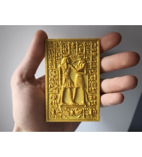 10CM Mısır Tablet Gold Renk Ev Aksesuarı – Modern Ofis Masaüstü Dekor Ürünü