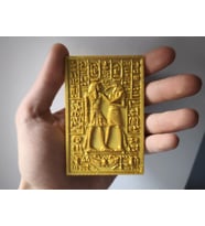 10CM Mısır Tablet Gold Renk Ev Aksesuarı – Modern Ofis Masaüstü Dekor Ürünü