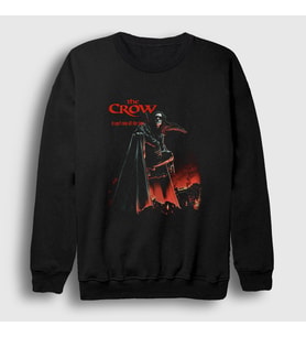 Presmono Unisex Siyah The Crow Eric Draven Rain Sweatshirt 440427tt