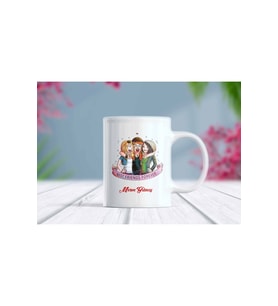 Best Friends Forever Tasarımlı Özelleştirilebilir Kupa Bardak (Beyaz)