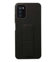 Northcity Samsung Galaxy A03S Uyumlu Kılıf Mega Standlı Silikon - Siyah