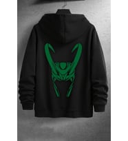 Unisex Floki Baskılı Sweatshirt (Siyah)