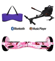 Citymate Elektrikli Kaykay Hoverboard Akıllı Denge 6.5 Inch + HoverKart + Çanta EXTREM PAKET D05