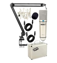 Midex CX1-Q Pro Set Üst Seviye Condenser Stüdyo Ses Kayıt Mikrofonu Standı Seti