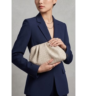Intreccio Örme Deri Kadın Omuz & Portföy & Clutch Çanta
