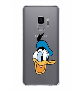 Samsung Galaxy S9 Kapak Donald Duck Tasarımlı Şeffaf Silikon Kılıf