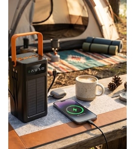 80.000 Solar Şarj Özellikli Yüksek Kapasiteli Powerbank Hızlı Şarj Destekli