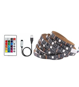 Uzaktan Kumandalı RGB LED Şerit Işık 16 Renk Seçeneği 5 Metre Uzunluk Enerji Verimliliği