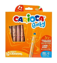 Carioca Jumbo Bebek Ahşap Gövdeli Boya Kalemi 3 in 1 10'Lu 42818