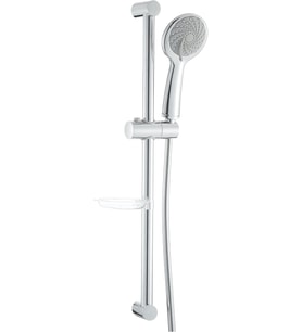 Artema Samba A45680Sta 3F Sürgülü El Duşu Takımı, 6 L/Dk Su Akışı, Duvara Monte, Krom (Çok Renkli)