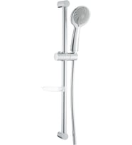 Artema Samba A45680Sta 3F Sürgülü El Duşu Takımı, 6 L/Dk Su Akışı, Duvara Monte, Krom (Çok Renkli)