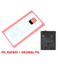 Xiaomi Redmi NOTE 9 PRO Arka Kapak Batarya Kapağı + PİL (CAM) BEYAZ