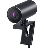 UltraSharp Webcam – WB7022 – 4K UHD – 722-BBBI 3840x2160, 30fps, Sony STARVIS sensör, yapay zeka otomatik çerçeveleme, 90° geniş açı, USB-C bağlantı, manyetik klips