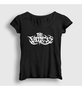 Presmono Kadın Siyah Logo The Faceless T-Shirt 448561tt