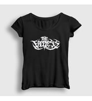 Presmono Kadın Siyah Logo The Faceless T-Shirt 448561tt