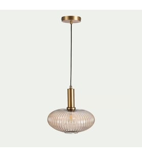 MYLİGHTS RUSTİK  FÜME  SARKIT AVİZE 25CM BRONZ ASKILI SPOR TEKLİ AVİZE