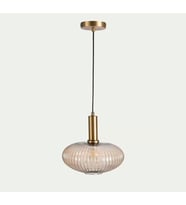 MYLİGHTS RUSTİK  FÜME  SARKIT AVİZE 25CM BRONZ ASKILI SPOR TEKLİ AVİZE