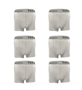 Tan Yıldız 6'lı Likralı Erkek Boxer (Gri)