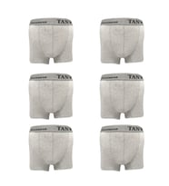 Tan Yıldız 6'lı Likralı Erkek Boxer (Gri)