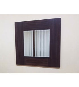 Nsp Dekoratif Ayna 60cmx60cm Mat Abanoz