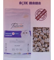 Felicia Sterilised Somonlu 6 kg açık kuru mama orjinal çuvaldan