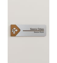Lucena Seans Odası Ofis Oda Kapı İsimliği Yönlendirme Tabelası Levhası Kişiselleştirilebilir